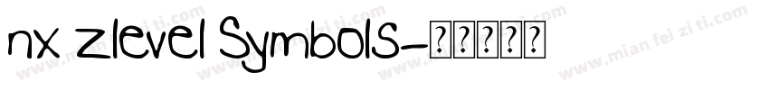 nx zlevel Symbols字体转换
